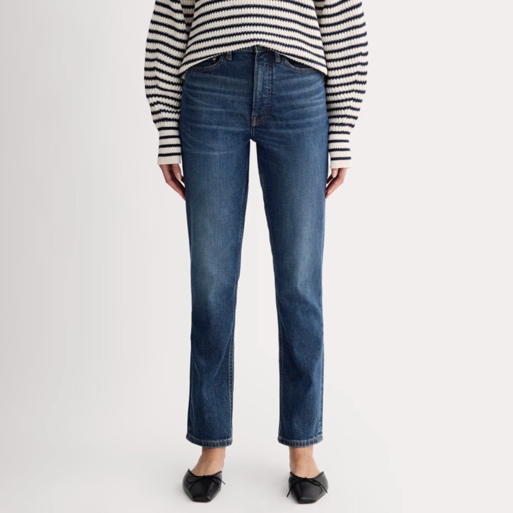 Everlane The Cheeky Jeans 26 Regular in Vintage Dark Zip Fly